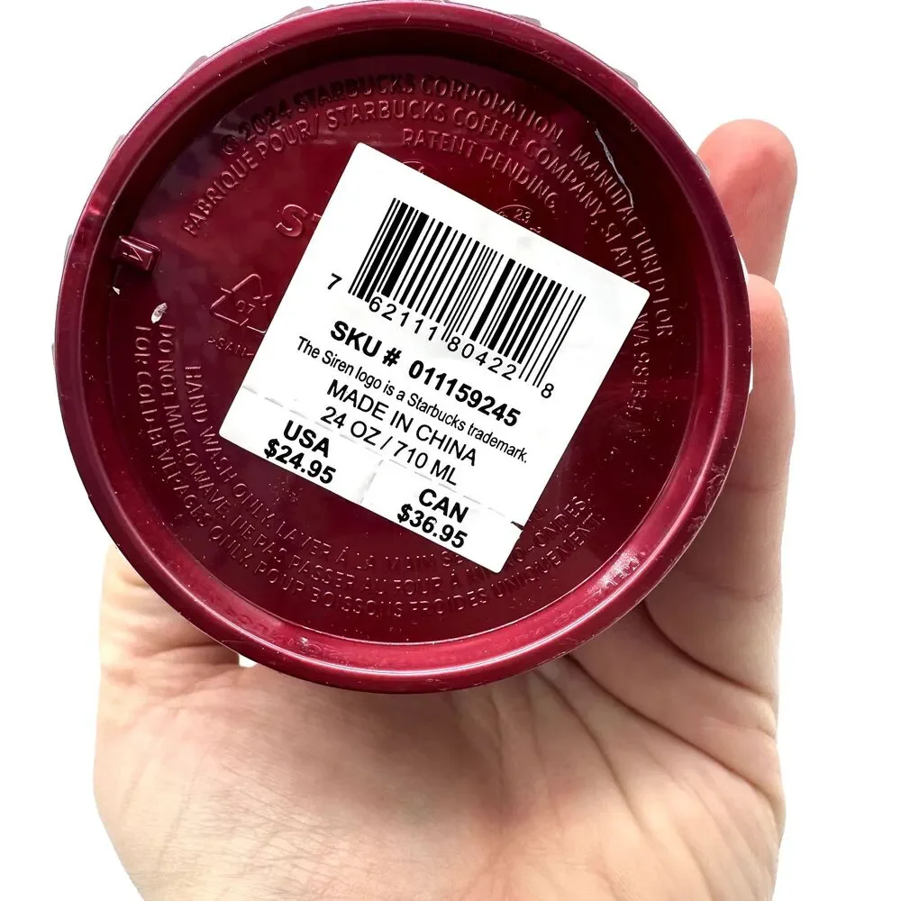 Starbucks Chained Magenta Holiday 2024 Cold Cup Venti NEW